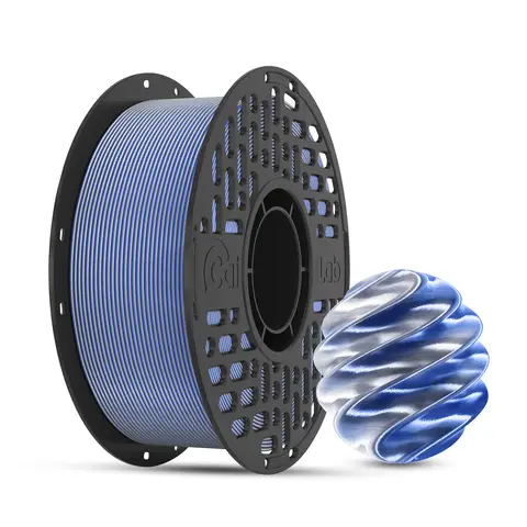 CAILAB 3D Printer Filament PLA Silk Dual Color - Blue&Silver