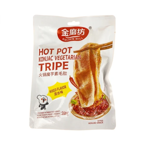 En-cas Végétal Épicé Golden Mill à base de Konjac - Saveurs Variées, 108 g