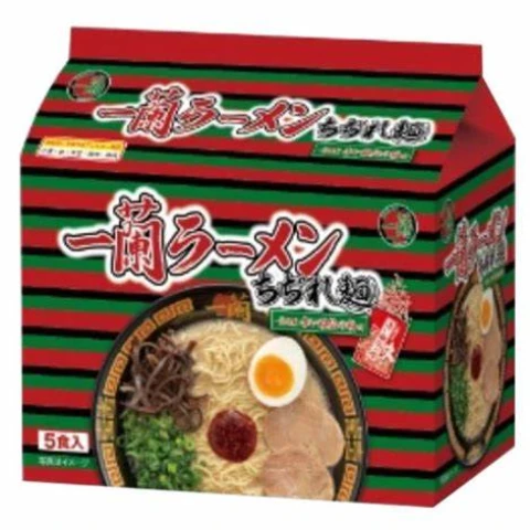 Ichiran Ramen Curly Noodles (5 Servings) 665g/pack  一兰拉麵卷面 ,特制辣椒粉 (5人份) 665g/袋