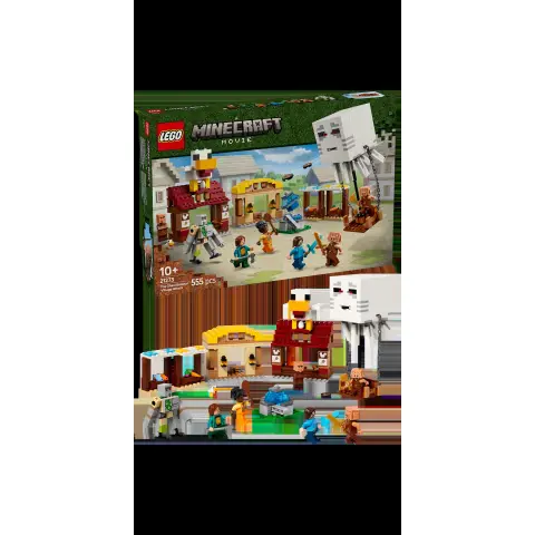 LEGO Minecraft 21273 The Ghast Balloon Village Attack Set