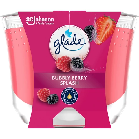 Glade Duftkerze Premium Bubbly Berry Splash 204 g
