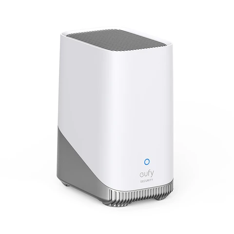 eufy Security HomeBase S380, Centre de sécurité eufy Edge, Stockage Local Extensible Jusqu’à 16 to, compatibilité avec Les Produits, chiffrement avancé, Wi-FI 2,4 GHz, sans abonnement