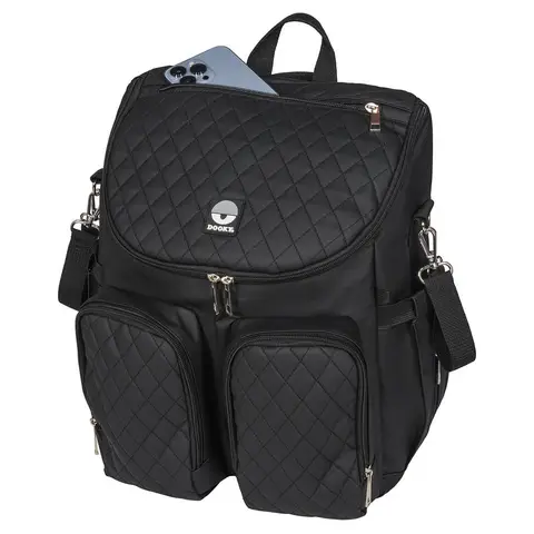 DOOKY Windelrucksack 2-in-1 Schwarz