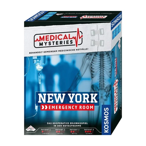 KOSMOS 684402 Medical Mysteries - New York, kooperatives Rollenspiel mit medizinischem Setting, Medical Crime Files, Brettspiel ab 16 Jahre, Empfehlungsliste Spiel des Jahres 2025
