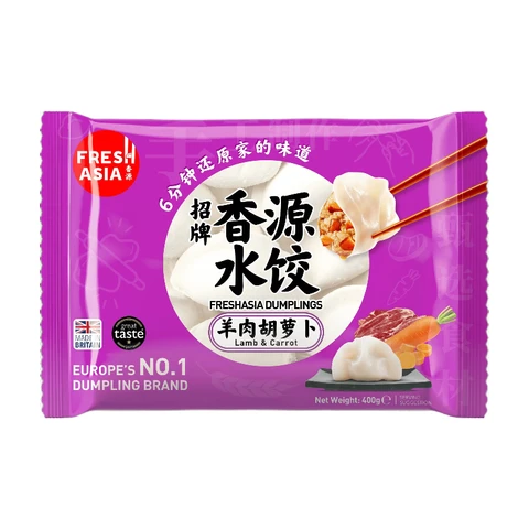 Freshasia Raviolis saveur agneau et carottes - 420 g