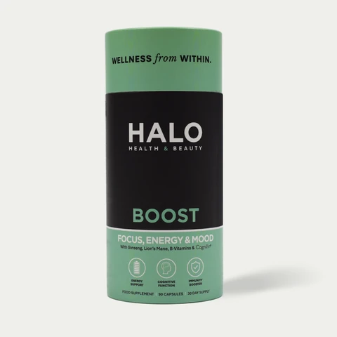 HALO BOOST Cognitive Energy Support Capsules - 90 Capsules