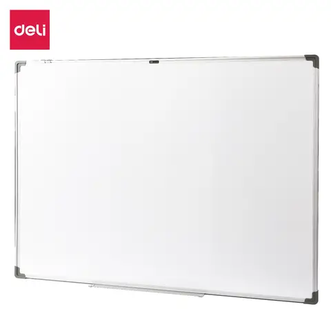 Deli Premium Magnetic Whiteboard 1200x1800mm - Silver Frame, Ideal for Home Office & Study, 1 Pack