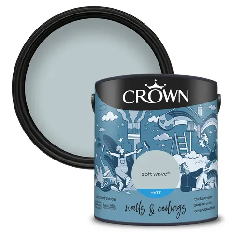 Crown Matt Emulsion Soft Wave 2.5L
