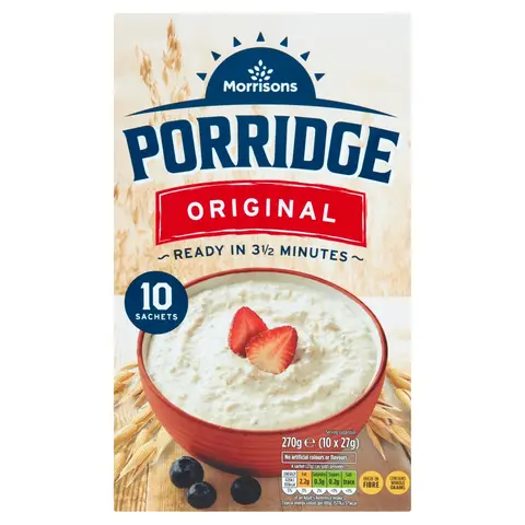 Morrisons Original Porridge 10 Sachets 270g
