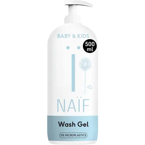 Naïf - Reinigende Wasgel Pompfles - Baby's & Kinderen - 500ml
