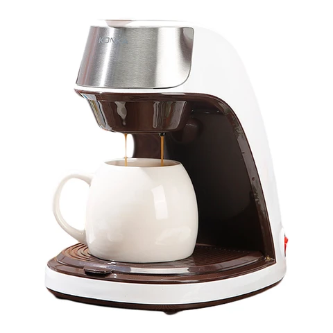 Konka Percolateur à café compact automatique 300 ml pour usage domestique, multifonction pour café et infusion aux fleurs