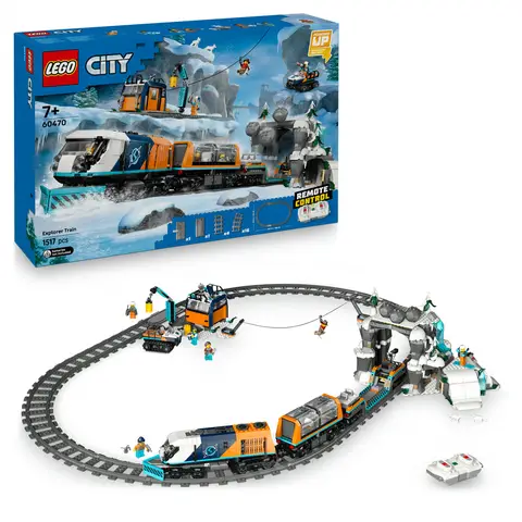 LEGO City 60470 Le train express des explorateurs en Arctique