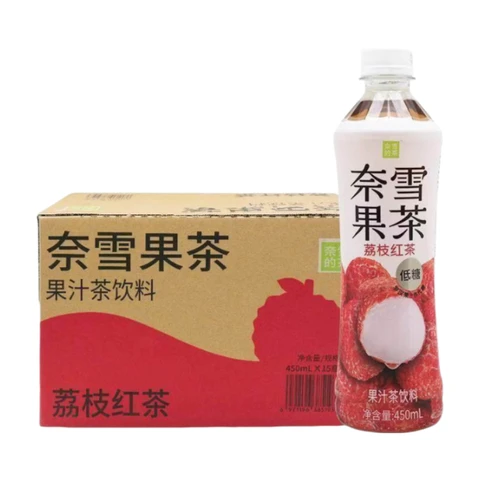 NAYUKI Lychee Black Tea Fruit Drink 15 x 450 ml Pack