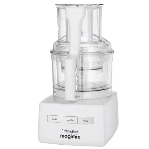 Magimix Compact 5200 XL Küchenmaschine 1100W 3-Schüssel-Set (3,6L, 2,6L, 1,2L) mit mehreren Zubehörteilen