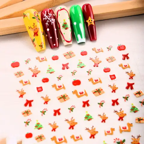 【Christmas Edition】MeoMagic Christmas gel nail stickers Self Adhesive Nail Decoration TH-1578 (Only stickers)