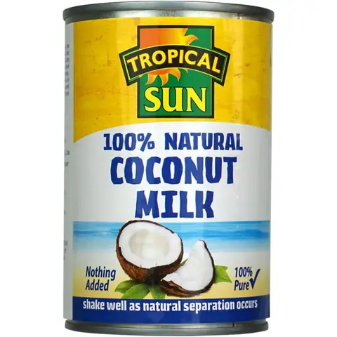 Tropical Sun Coconut Milk 100% Natural Can 400ml