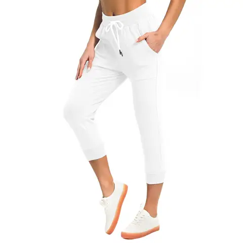 SPECIAL MAGIC Womens Capri Pants 0005 Ivory  whiteL