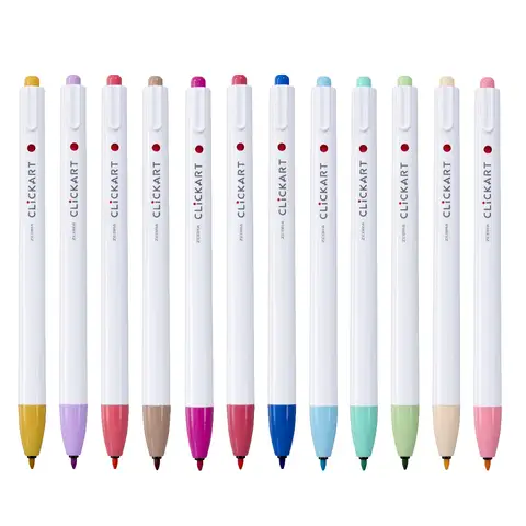 CLiCKART Tub of 12 Assorted Light Colours