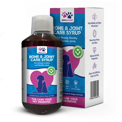 Wellpaws Bone & Joint Care Syrup for Dogs & Cats 300ml