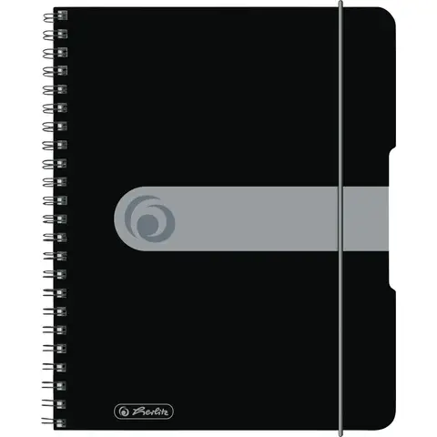 Spiralblock to go A5 80 Blatt Motiv schwarz Sonderlineatur kariert