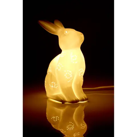 Premier Kids Night Light Ola Rabbit Ceramic White
