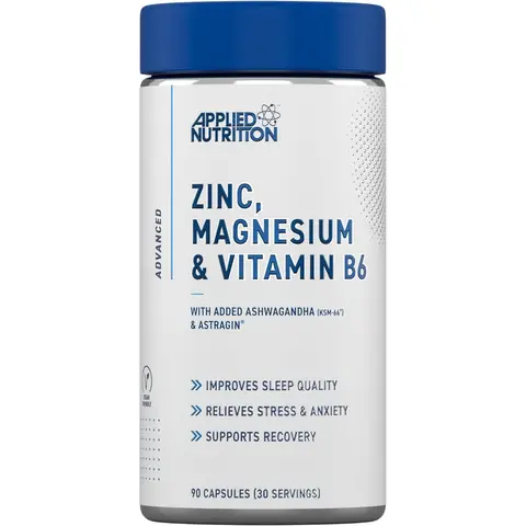 Applied Nutrition Zinc + Magnesium + Vitamin B6 with Ashwagandha Stress Support Capsules - 60 Capsules