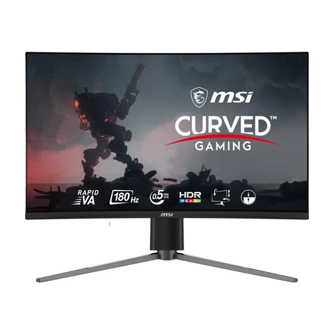 MSI MAG 27CQ6F – 27” WQHD Curved Gaming Monitor | 180Hz, 0.5ms, Rapid VA, AI Vision