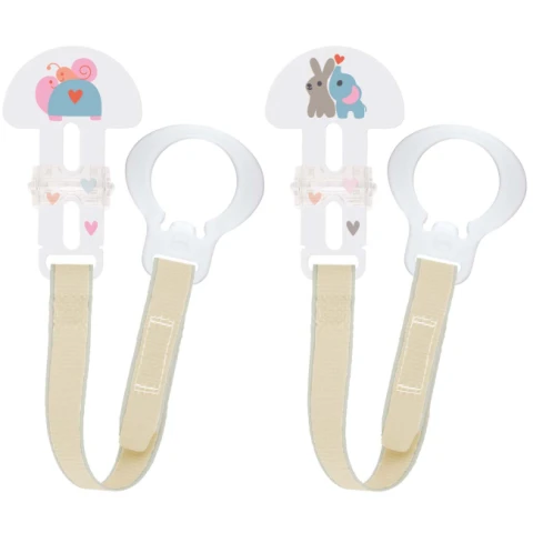 MAM Soother Clips x 2 Girl