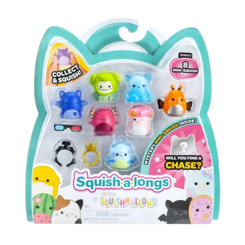 Squishmallows Squishalongs Collectable Figures 8 Pack Wave 2 (Style 2)