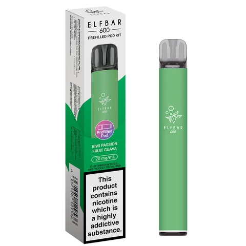 Elfbar 600 Rchrgbl Prefil Pod Kit Kiwi Passf Guava