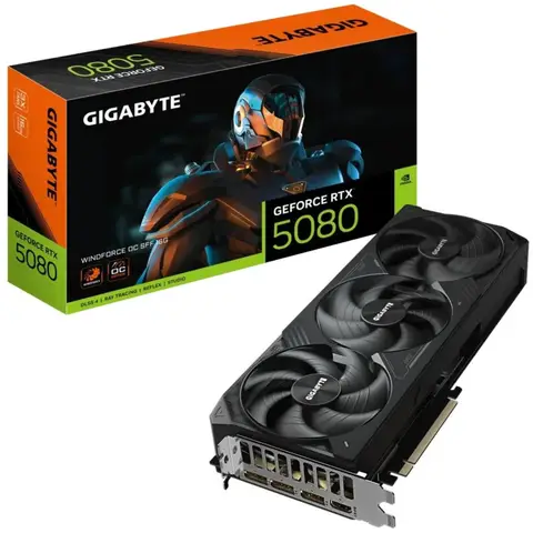 Carte graphique GIGABYTE GeForce RTX 5080 WINDFORCE OC SFF 16 Go
