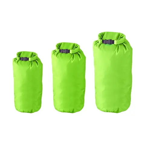 Milestone Waterproof Bags Dry Sack Lime Green 3 Piece Set 2L, 4L & 8L