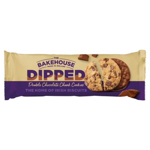 The Bakehouse Dipped Double Choc Cookies 230G