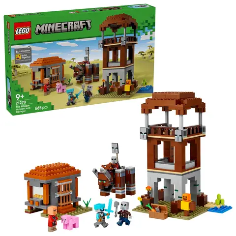 LEGO Minecraft 21278 The Pillager Outpost and Ravager