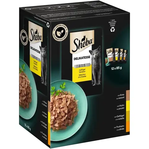 Sheba Delikatesse in Gelee Geflügelvariation 12 x 85 g