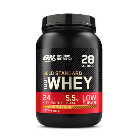 Optimum Nutrition Gold Standard Protéine 100% de lactosérum saveur chocolat et beurre de cacahuète 896 g (28 portions)