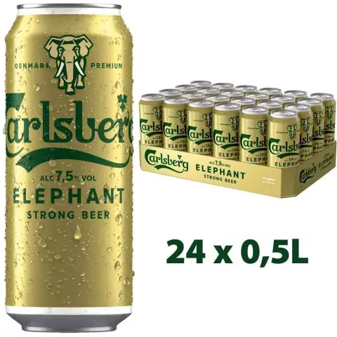 CARLSB.ELEPHANT 24x0,5L (zzgl. 6,00€ Pfand)