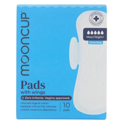 Mooncup Maxi / Night+ Pads with Wings