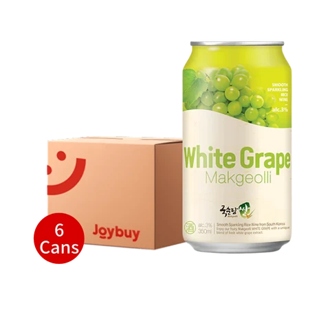 Kooksoondang Rice Makgeolli Green Grape Can 6x350ml 3%