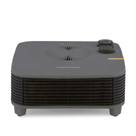 Morphy Richards HeatFlux 2kW Flat Fan Heater – Grey, Adjustable Thermostat, 825101