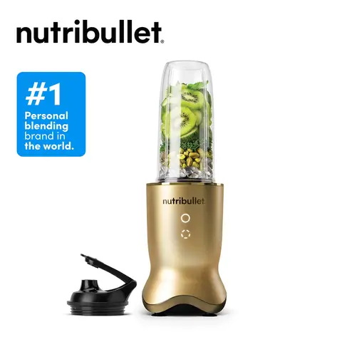 nutribullet Ultra Personal Blender - Gold, 1200W, 900ml Cup, Rapid Extractor Blade, Illuminated Interface with 2 Blending Options