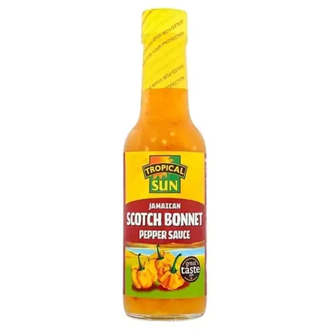 Tropical Sun Jamaican Scotch Bonnet Hot Pepper Sauce 142ml