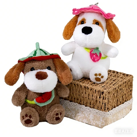 24.Se Jouets-Jouets en peluche-82932-Porte-fruits pour chiot-23 cm-20 (modèle aléatoire)