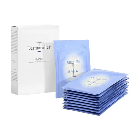 Dermaroller Hyaluronsäure-Gesichtsmaske, 10 Stück