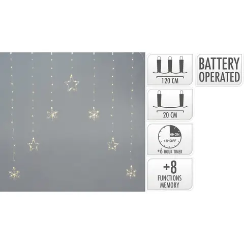 VORHANG WW LED MICRO 120X120CM