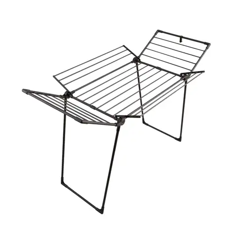 Swan Stealth Multi-Wing Outdoor & Indoor Clothes Airer, Black