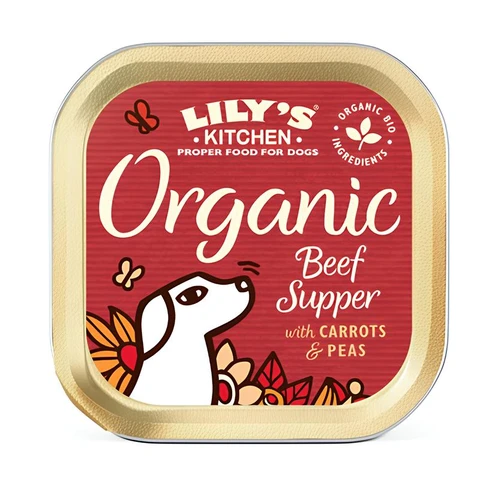 Lily’s Kitchen Dog Organic Beef Supper mit Bio-Rind Multipack 11 x 150 g