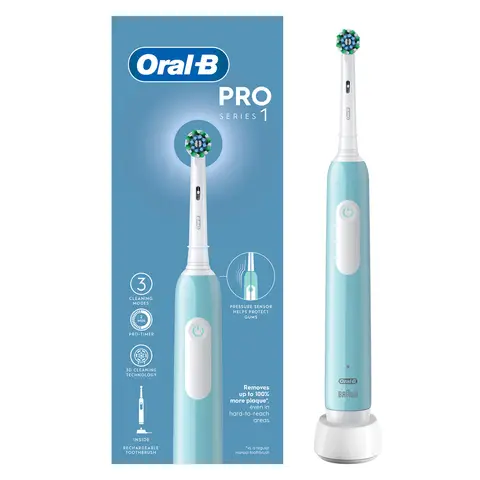 Oral‑B Pro 1 Cross Action Electric Toothbrush – Blue