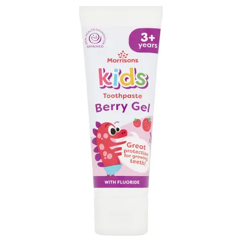 Morrisons Kids Toothpaste Berry Gel 3+ Years 75ml