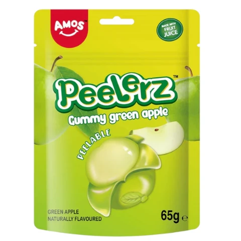 Amos Peelerz Gummy Green Apple 65g